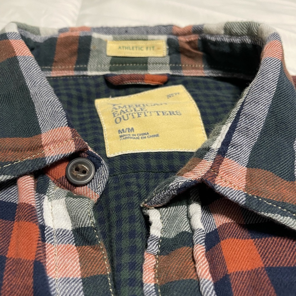 American Eagle Plaid Button Down - image 2